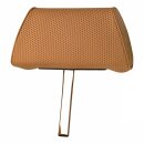 HEAD REST, OVAL SECTION, EMBOSSED, VINYL, BEIGE