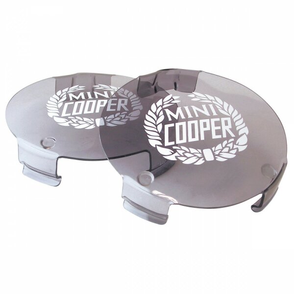 LAMP COVERS, WITH MINI COOPER LOGO, PAIR