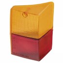 LENS, STOP/TAIL &amp; INDICATOR, PLASTIC, RED/AMBER, RH,...