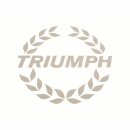 TRIUMPH LAUREL DECAL SILVER