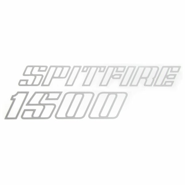 Motorhauben-Schrift silbrig, &quot;Spitfire 1500&quot;   