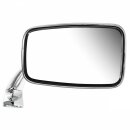 DOOR MIRROR, FLAT, STAINLESS STEEL, LH