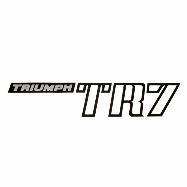 Transfer-Aufkleber Triumph TR7  schwarz - Kofferraumdeckel