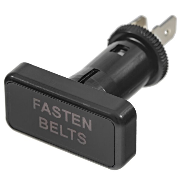 WARNING LIGHT RECTANGULAR "FASTEN BELTS"   
