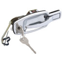 T&uuml;rgriff aussen, komplett, verchromt, rechts