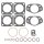 GASKET SET, FOR TWO HD8 CARBURETTORS