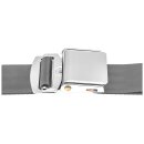 SEAT BELT VINTAGE, 3 POINT, SHORT RECEIVER, BOLT-IN, GREY
