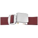 SEAT BELT VINTAGE, 3 POINT, SHORT RECEIVER, BOLT-IN, RED