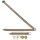 SEAT BELT VINTAGE, 3 POINT, SHORT RECEIVER, BOLT-IN, TAN