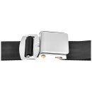 SEAT BELT VINTAGE, 3 POINT, SHORT RECEIVER, BOLT-IN, BLACK