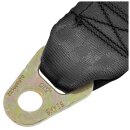SEAT BELT VINTAGE, 3 POINT, SHORT RECEIVER, BOLT-IN, BLACK