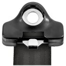 SEAT BELT VINTAGE, 3 POINT, SHORT RECEIVER, BOLT-IN, BLACK
