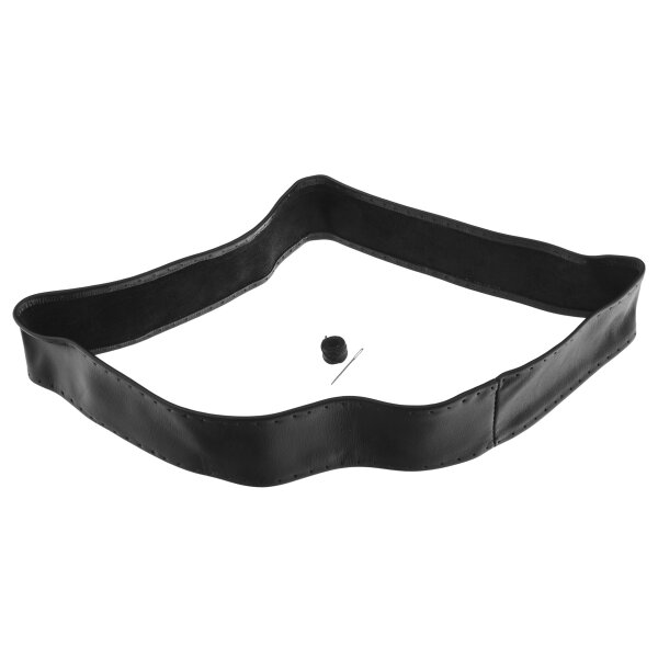 Leder-Einfassung Lenkradkranz, &Oslash;16.5-17.5&quot;x 2.375&quot;,  schwarz, mit Nadel und Faden