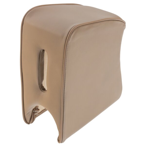 ARMREST ASSEMBLY, LEATHER, TAN