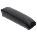 ARMREST ASSEMBLY, LEATHER, BLACK/BLACK PIPING
