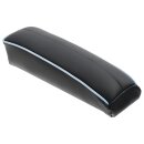 ARMREST ASSEMBLY, LEATHER, BLACK/LIGHT BLUE PIPING