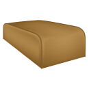 Mittelarmlehne klappbar, Vinyl beige/tan/Keder beige/tan