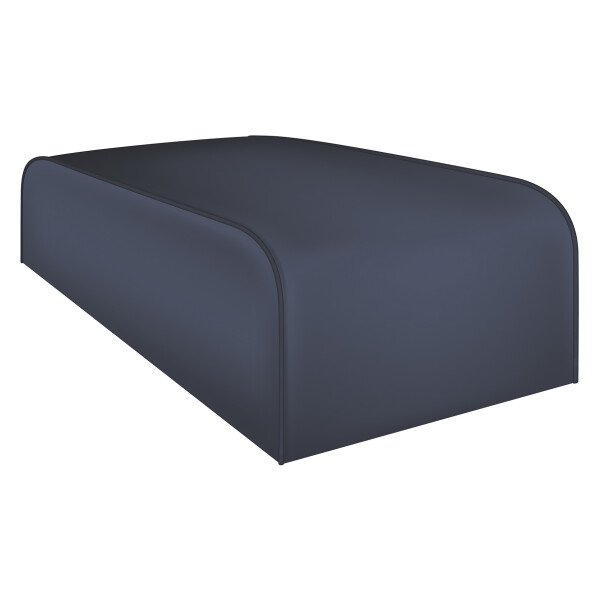 ARMREST HINGED, LEATHER, A-H BLUE/A-H BLUE PIPING