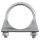 EXHAUST U CLAMP 1 3/4&quot; STAINLESS STEEL