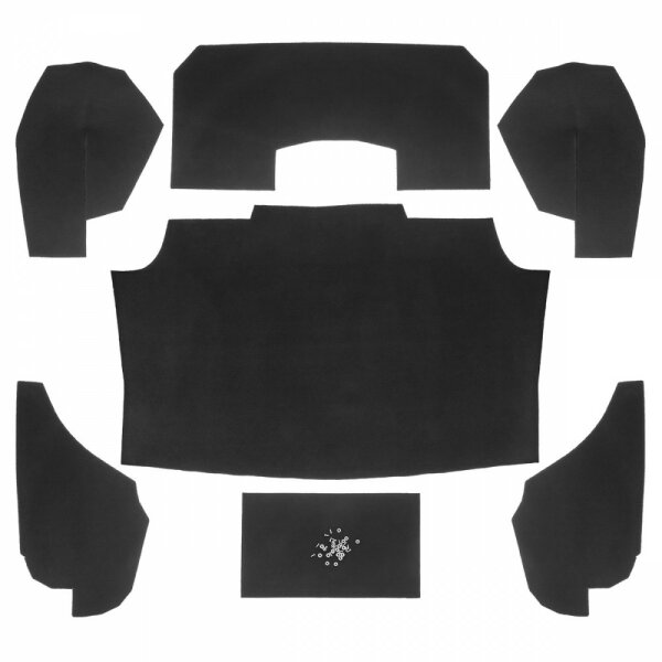 Kofferraum-Teppichsatz schwarz,  SPIT I-III
