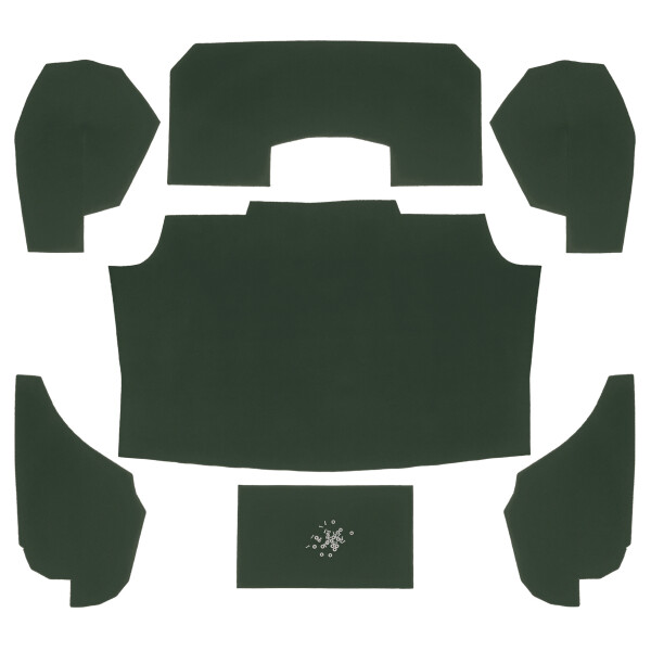 Kofferraum-Teppichsatz gr&uuml;n