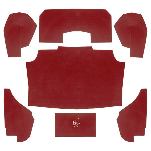 Kofferraum-Teppichsatz rot, SPIT IV-1500