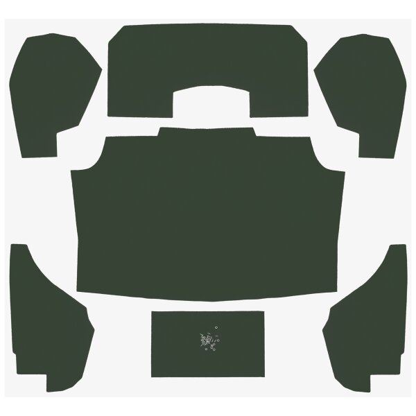 Kofferraum-Teppichsatz gr&uuml;n