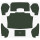 CARPET KIT BOOT SPIT IV-1500 GREEN