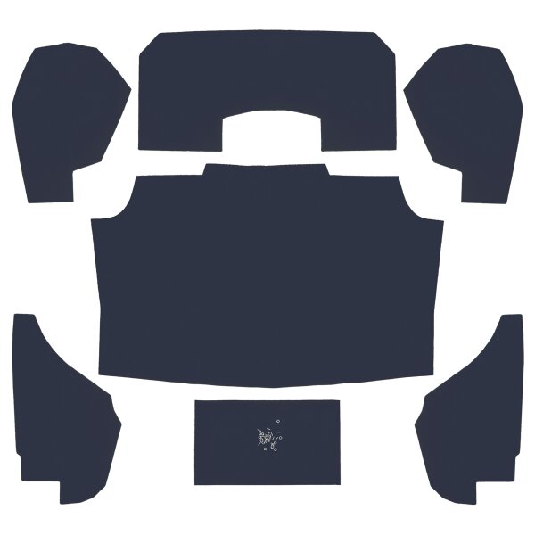 Kofferraum-Teppichsatz blau