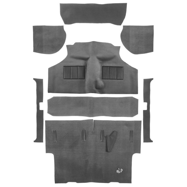 Teppichsatz vorgeformt, grau, MINI Traveller/Estate vor 70