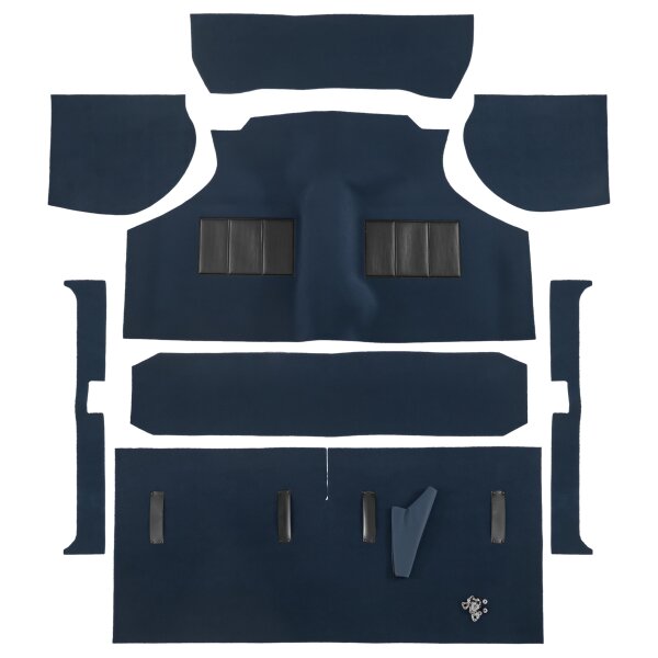 CARPET SET MOULDED, MINI PRE 73 BLUE