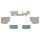 CARPET SET MOULDED, MINI PRE 73 BLUE