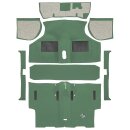 CARPET SET, MOULDED, NYLON, MINI 73 ON GREEN