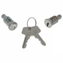 LOCK BARREL &amp; KEY, SET, 2 LOCKS