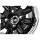 Alufelge ULTRALITE, 12 x 5.5&quot;, schwarz/poliert