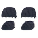 SEAT COVER KIT, VINYL, BLACK/WHITE, PAIR