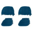 SEAT COVER KIT, VINYL, BLUE/WHITE, PAIR