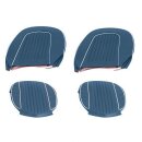 SEAT COVER KIT, VINYL, MIDNIGHT BLUE/WHITE, PAIR