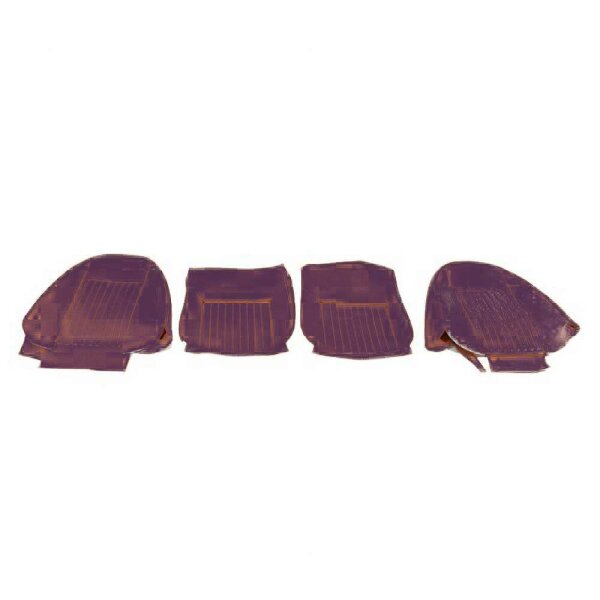 SEAT COVER KIT, RECLINING, WITHOUT HEADREST, VINYL, CHESTNUT, PAIR