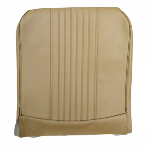 SEAT COVER, FRONT, BASE, VINYL, NON RECLINING, BISCUIT