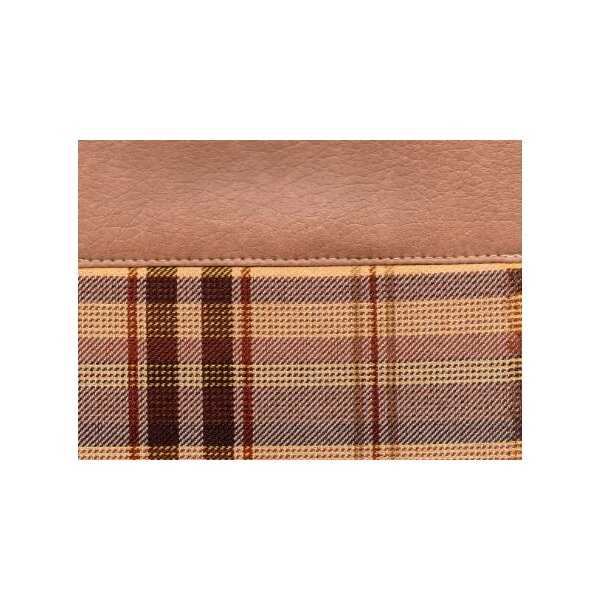 SEAT COVER KIT, REAR, VINYL/CLOTH, BEIGE/GOLD PLAID