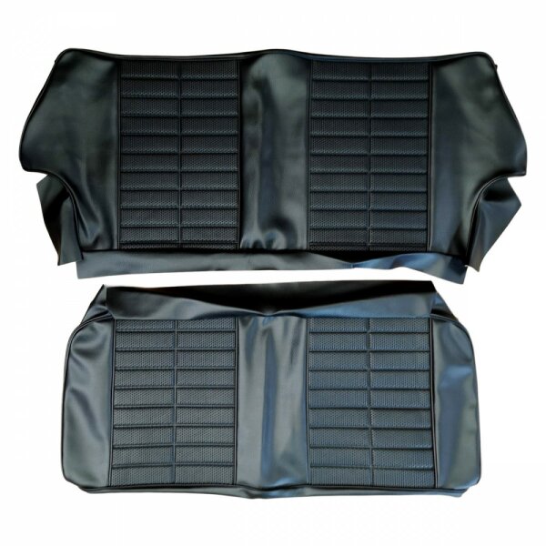 SEAT COVER KIT, REAR, VINYL, BLACK