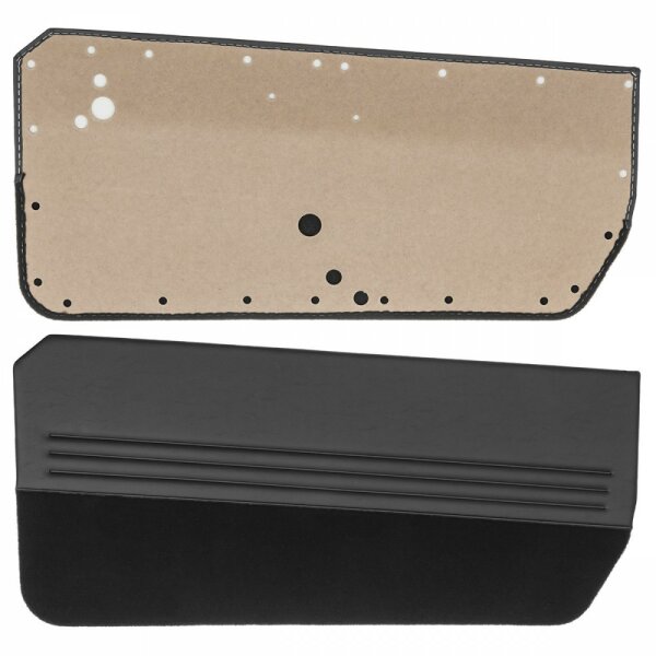 DOOR PANELS, VINYL, BLACK, PAIR