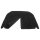 Spritzdecke Stoff, schwarz, LHD, lang