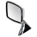 DOOR MIRROR, FLAT, STAINLESS STEEL, LH, AFTERMARKET