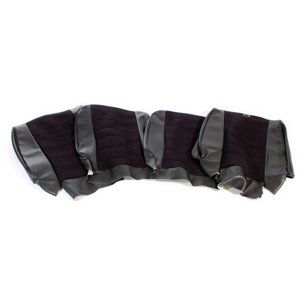 Seat Trim Cover Kit - Black/Black Cloth Insert
