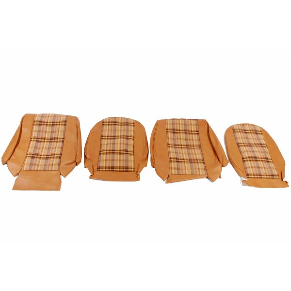 SEAT COVER SET VINYL, TAN/TAN CHECK