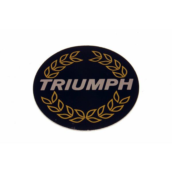 STEERING WHEEL CENTER BADGE, &quot;LAUREL TRIUMPH&quot;