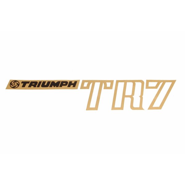 BOOT TRANSFER DECAL GOLD TRIUMPH TR7
