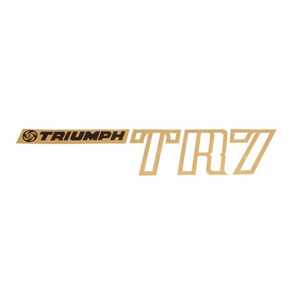 Transfer-Aufkleber Triumph TR7 goldig - Kofferraumdeckel